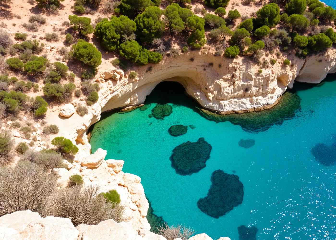 Cala Mitjana em Menorca